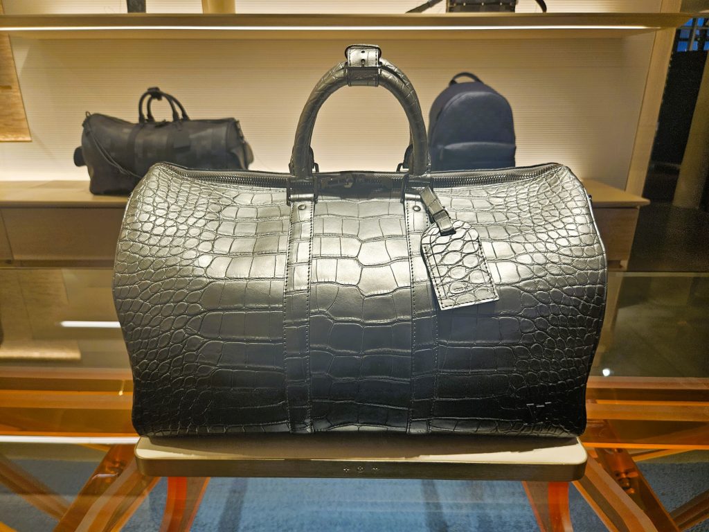Louis Vuitton Keepall schwarz Krokodil