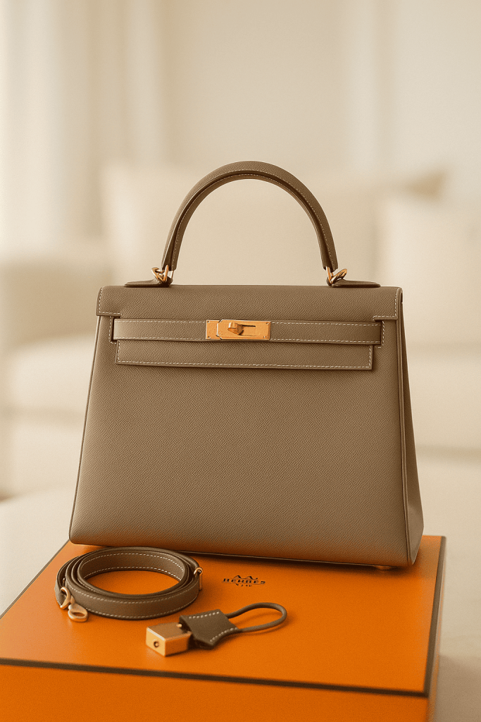 Hermes Kelly 25 Sellier Etoupe