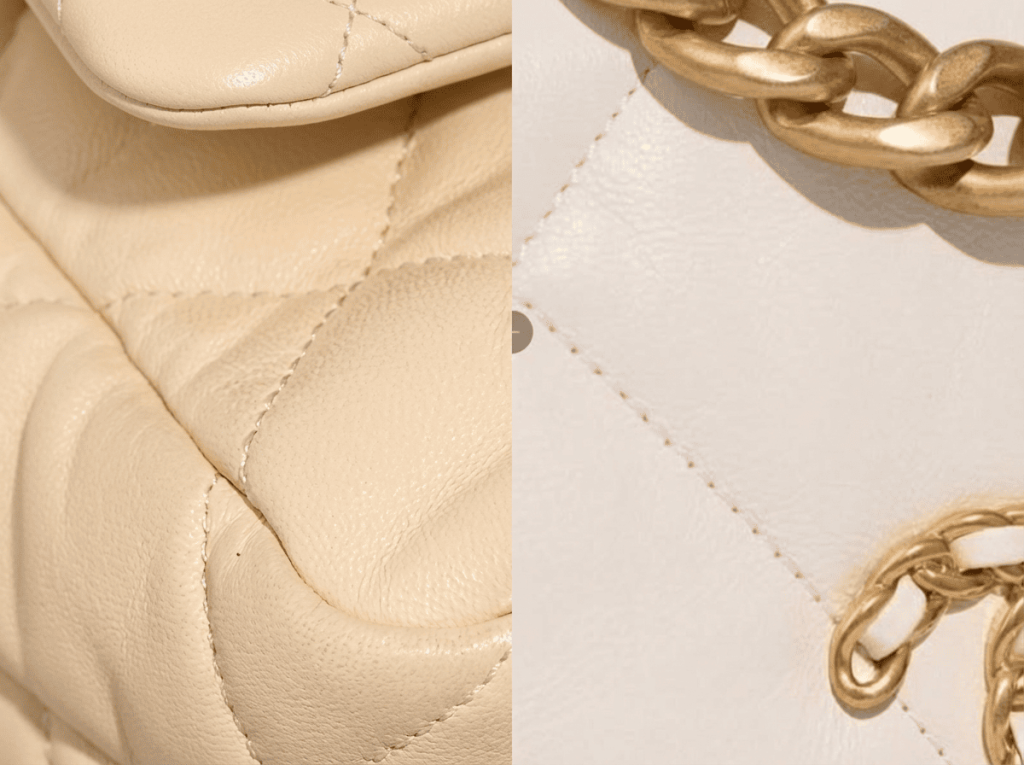 Chanel 19 Kalbsleder vs Lammleder