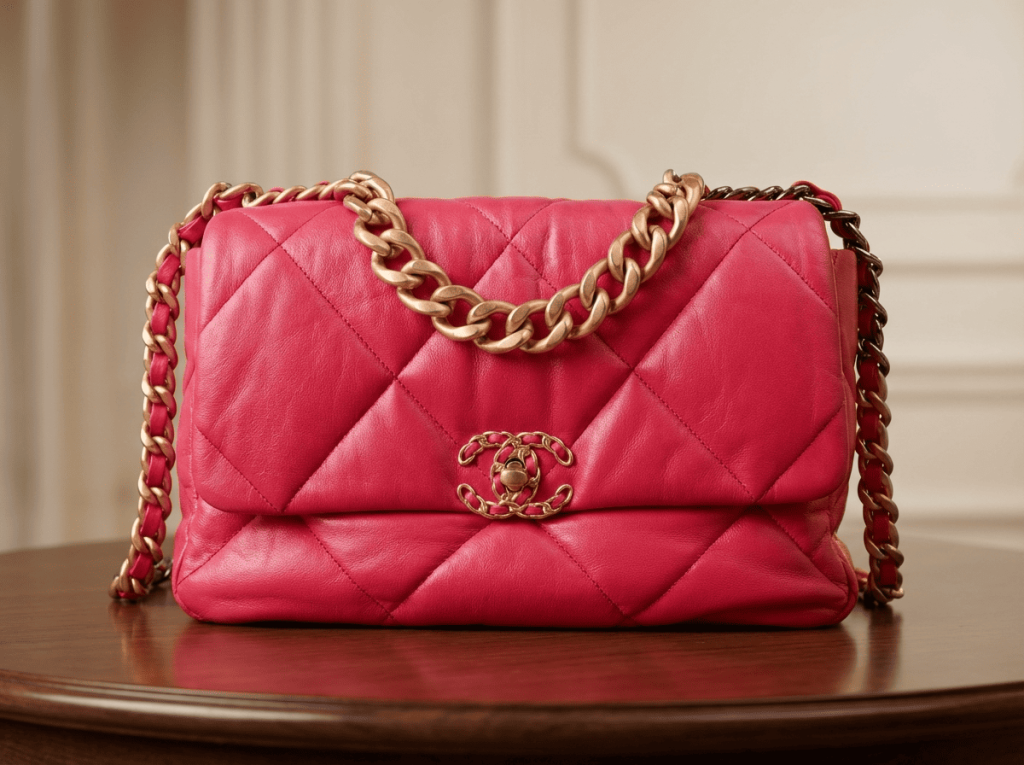 Chanel 19 medium, pink