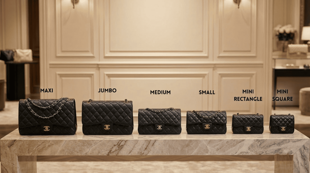 Chanel Classic Flap Größen Vergleich