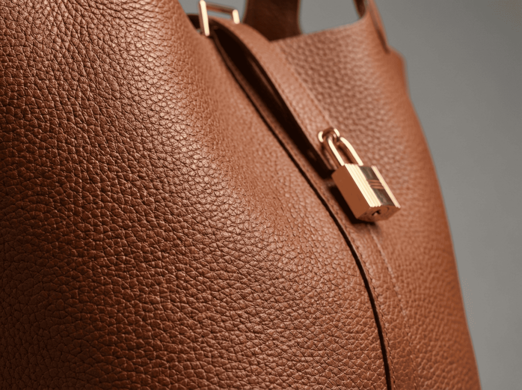 Clemance Leder Hermes gold