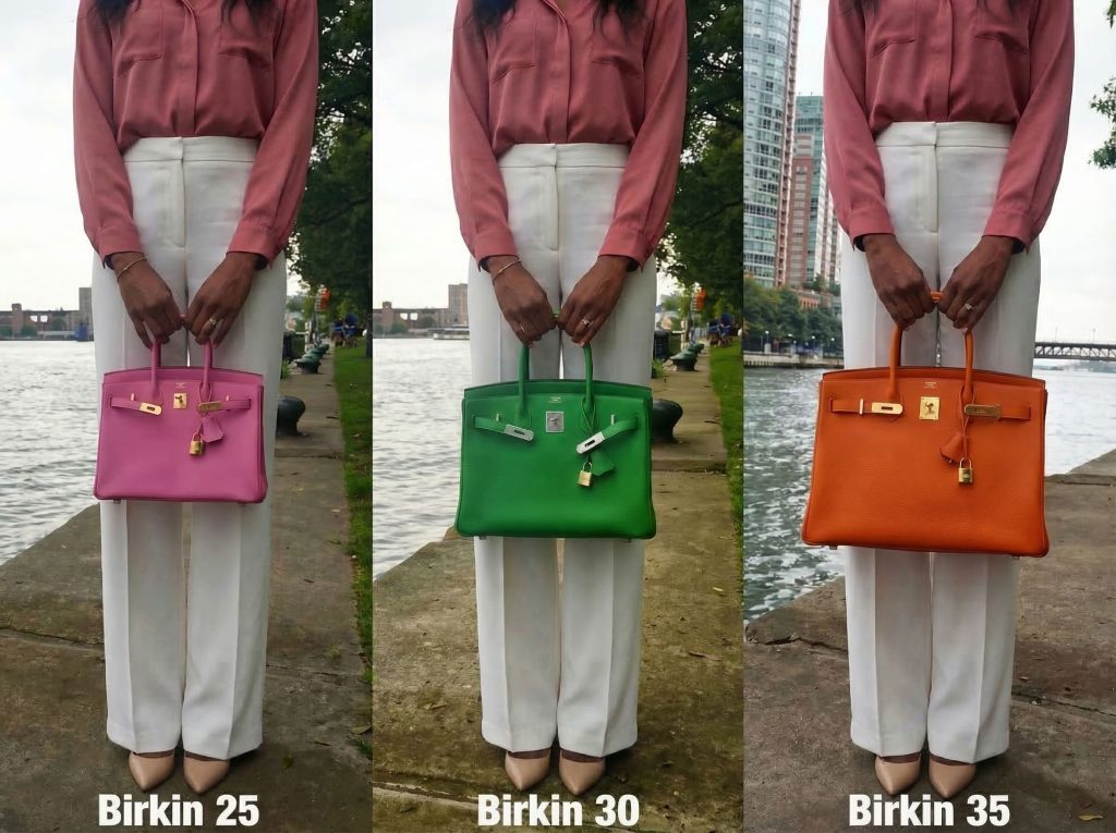 Hermes Birkin 25 vs 30 vs 35 im Größenvergleich