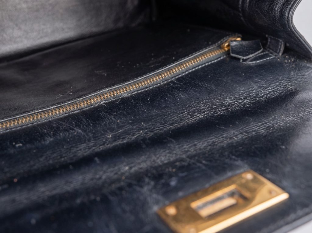Hermes Kelly Boxleder Innenansicht