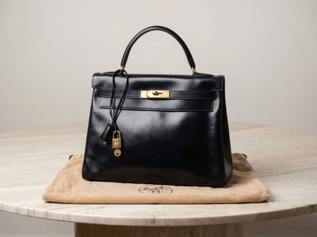Vintage Kelly Box Leder