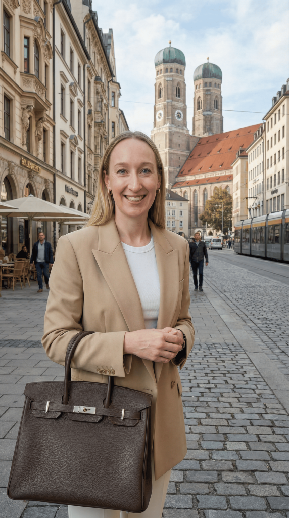 Hermes Birkin 35 Marlen in der Stadt