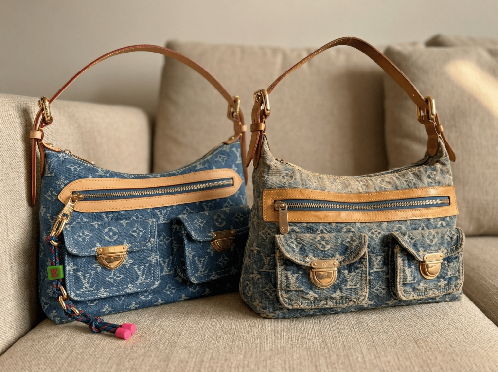 Louis Vuitton Denim Baggy neu vs Pre-Loved