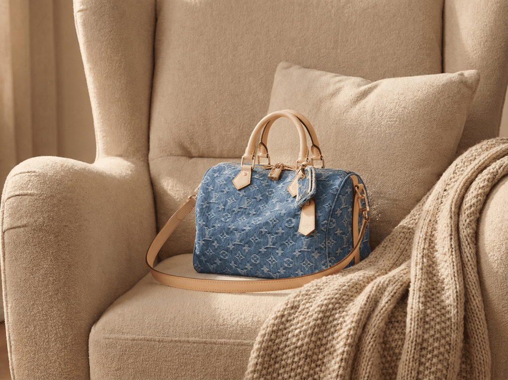 Louis Vuitton Denim Speedy 30 soft